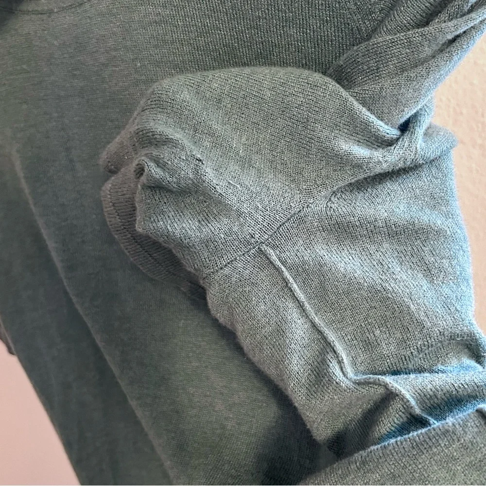 Everlane Turtleneck Short Sleeve Sweater in wool cotton blend size L - Picture 6 of 7